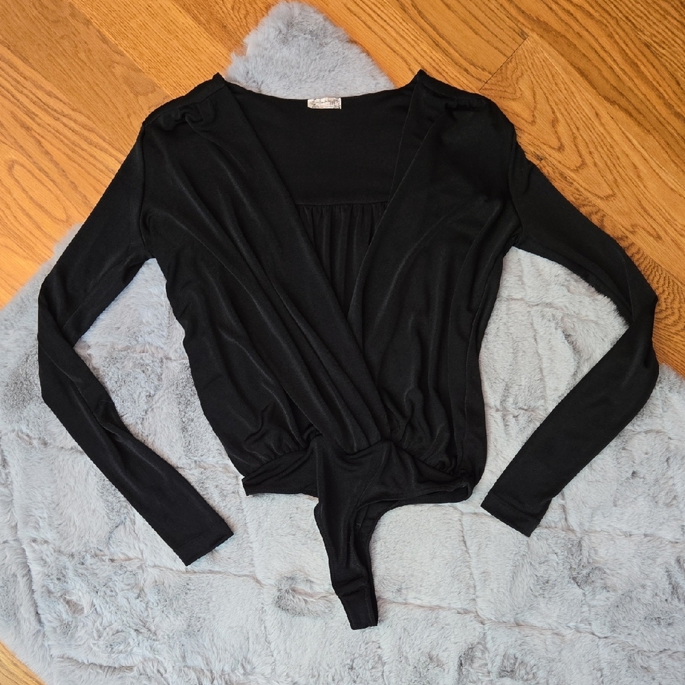 Free People Black Bodysuit, Womens XS, Great Condition